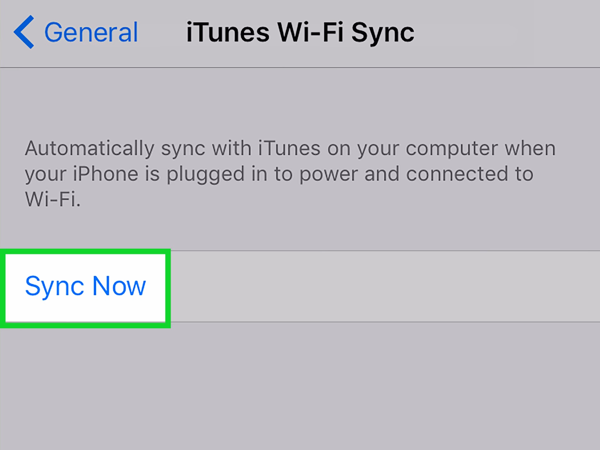 How do I sync iTunes to other devices?