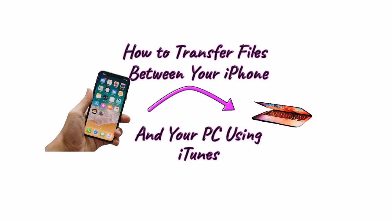 How do I transfer a file to a computer using iTunes?