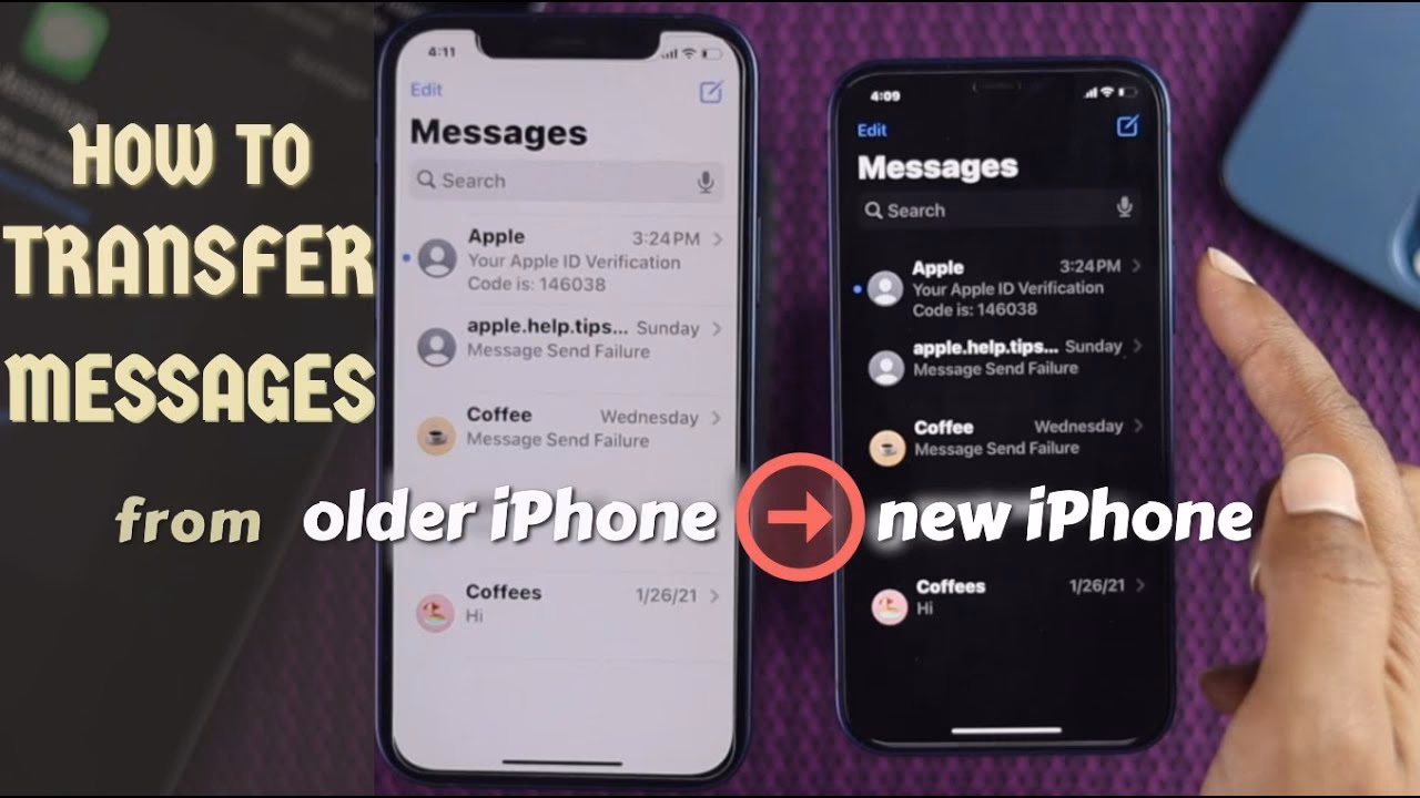 How do I transfer text messages from iCloud to a new iPhone?