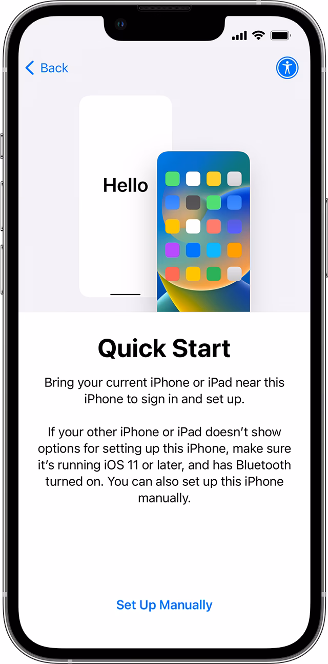How do I restore a new iPhone to my old phone?
