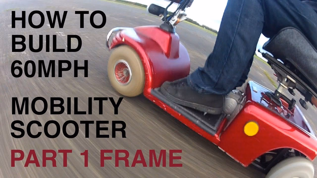 How do you control speed on a mobility scooter?