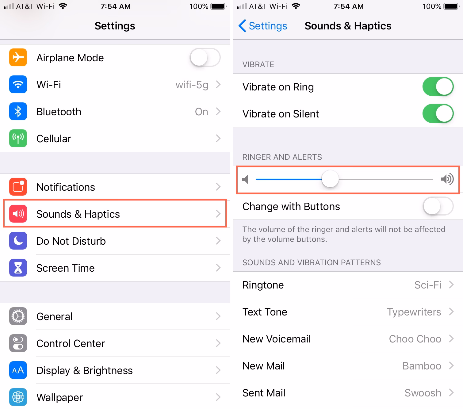 How do I turn down my alarm on my iPhone?