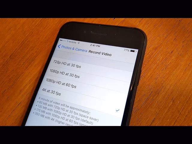 How to shoot 4K video on iOS 17?
