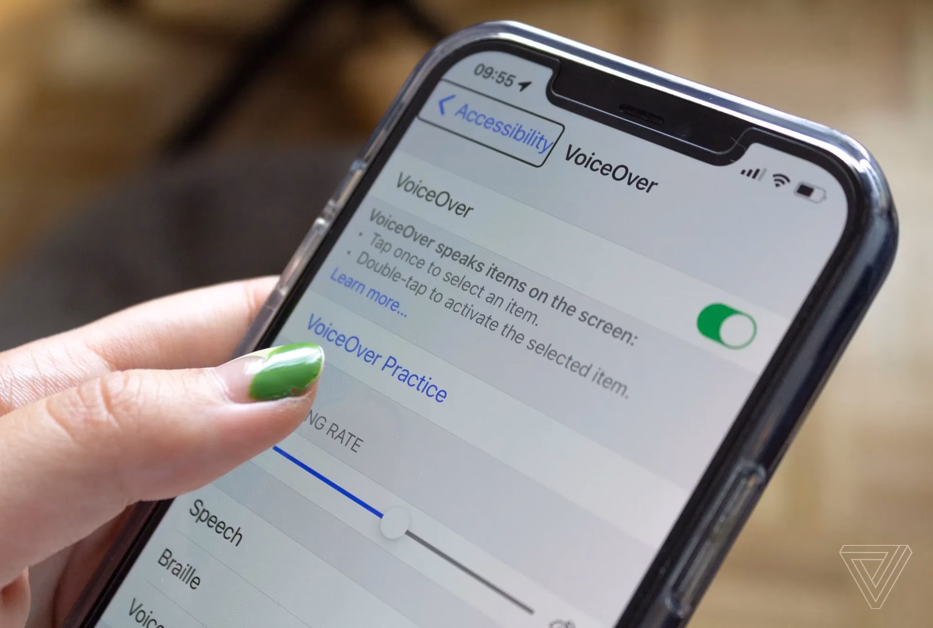 Does iPhone have a screen reader?