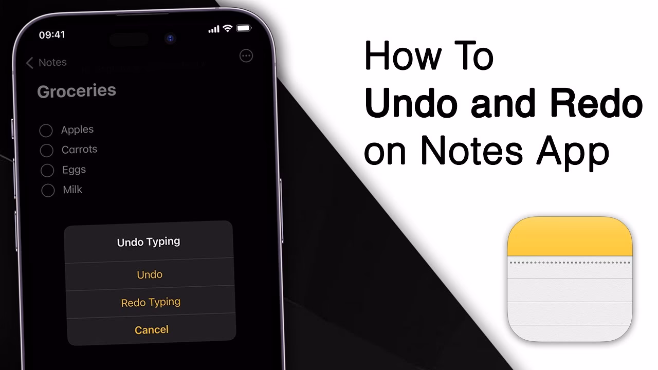 How to undo a note on iPhone & iPad?