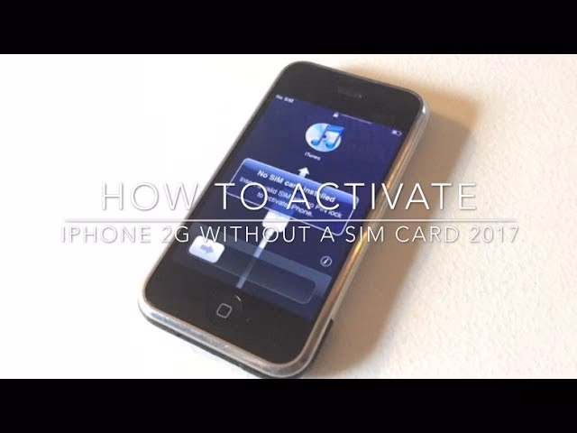 Does iPhone 2G require a SIM card?
