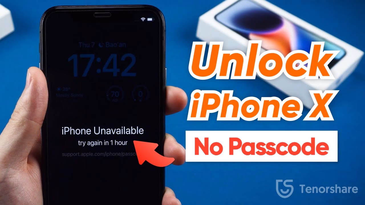 How to unlock iPhone X without a passcode?