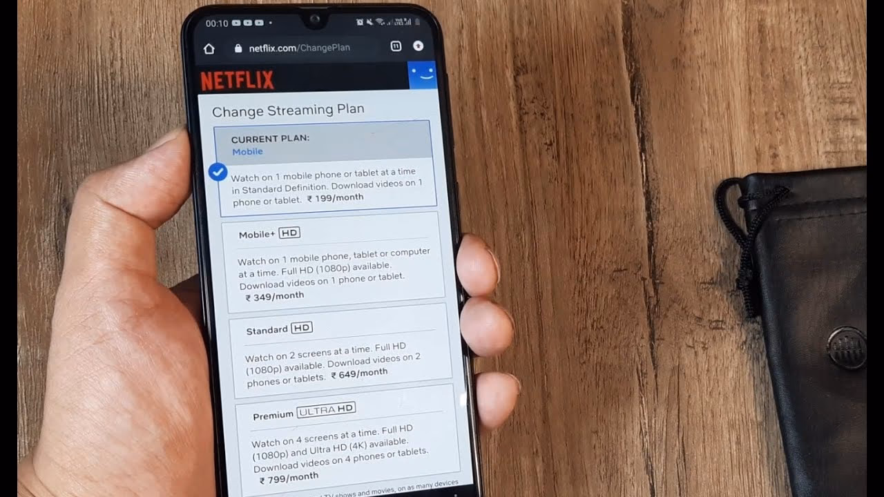 Can I Change My Netflix plan on my iPhone?