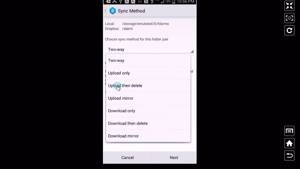 How do I Sync Dropbox files and folders across devices?
