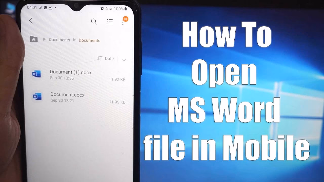 How do I view a docx file on a Windows PC?