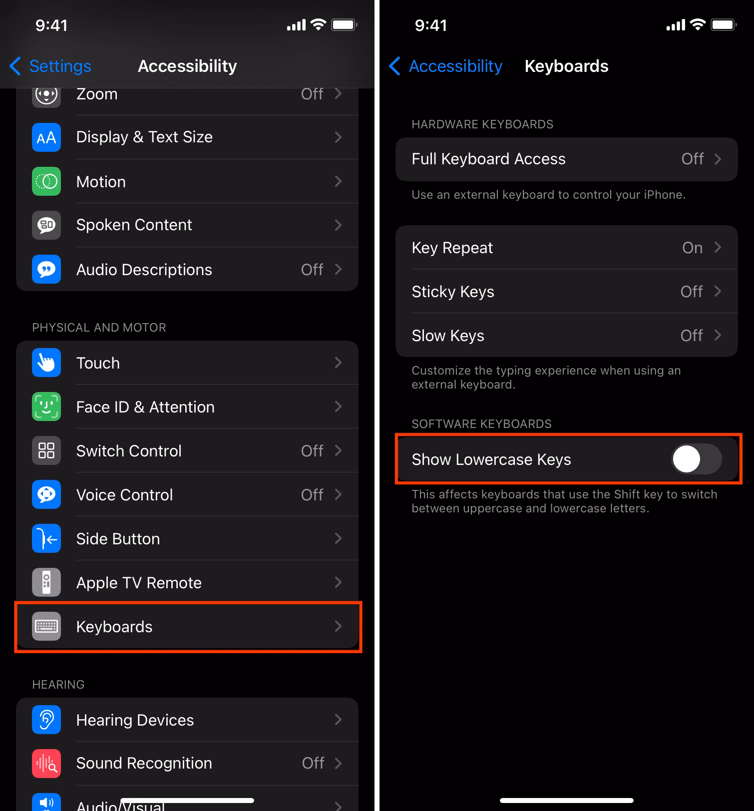 How to capitalize a letter on iPhone?