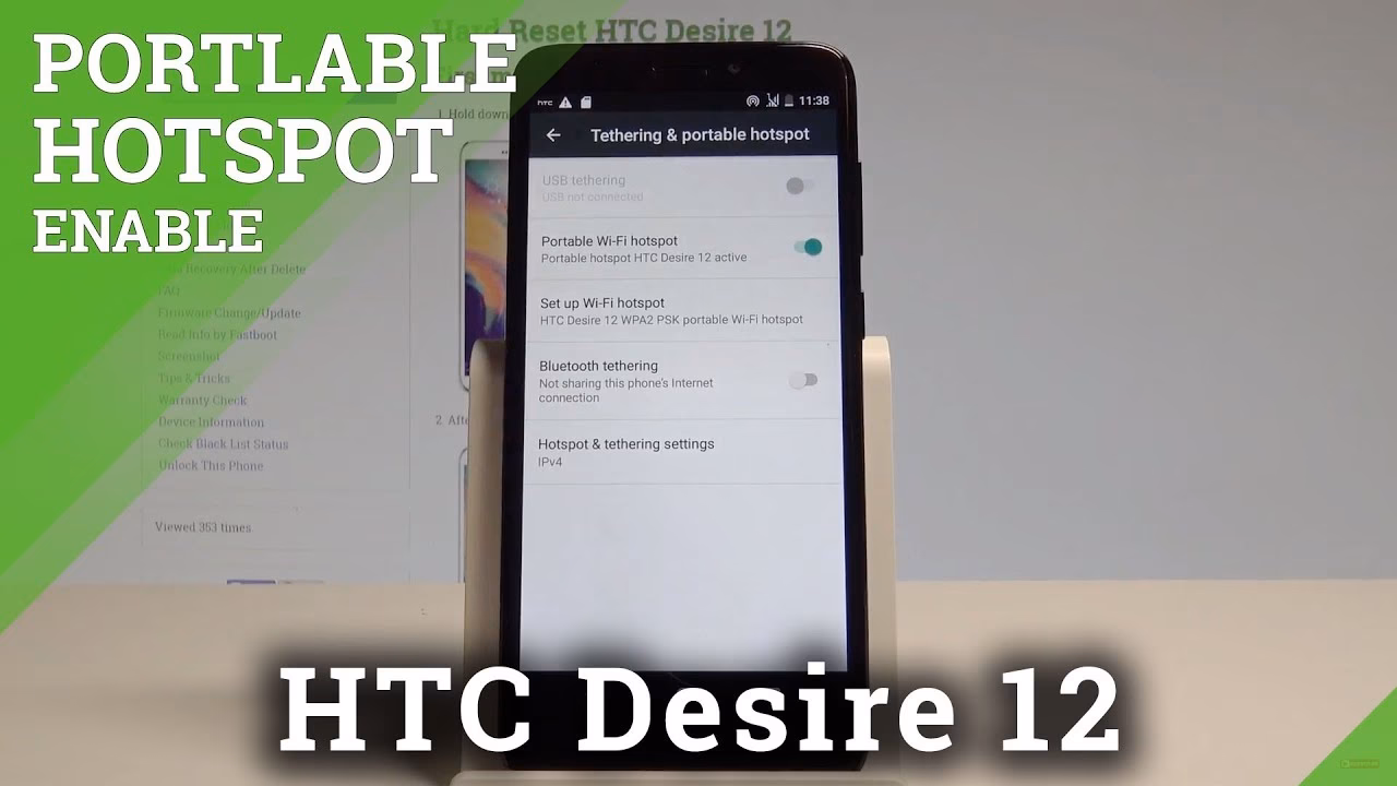 How do I know if my HTC 5G hotspot is active?
