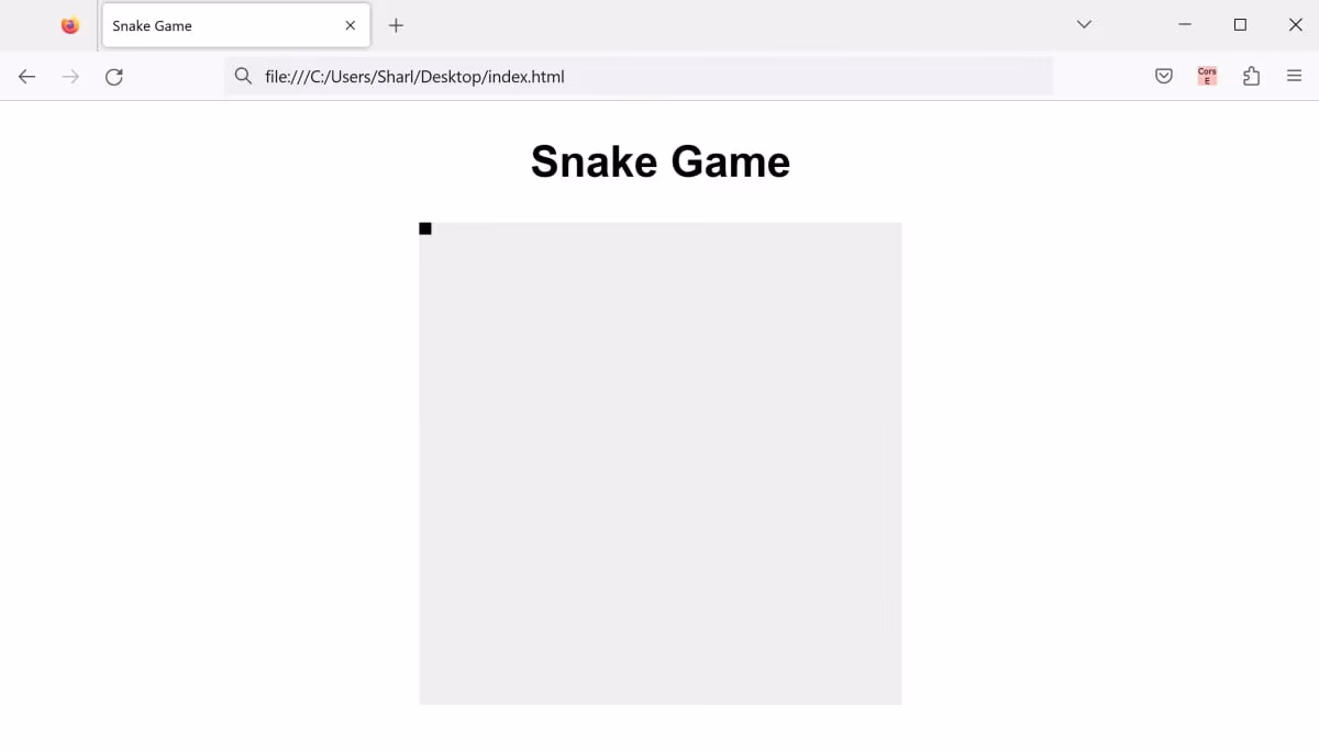 How do I make a snake in HTML5?