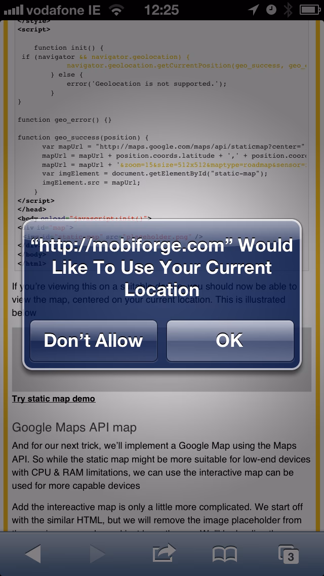 What is HTML5 geolocation?