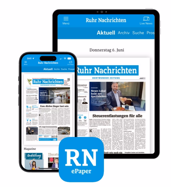 Kann man die Ruhrnachrichten-App während des Downloads lesen?