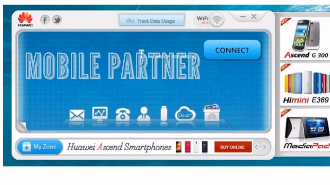 What can you do with Huawei mobile partner?