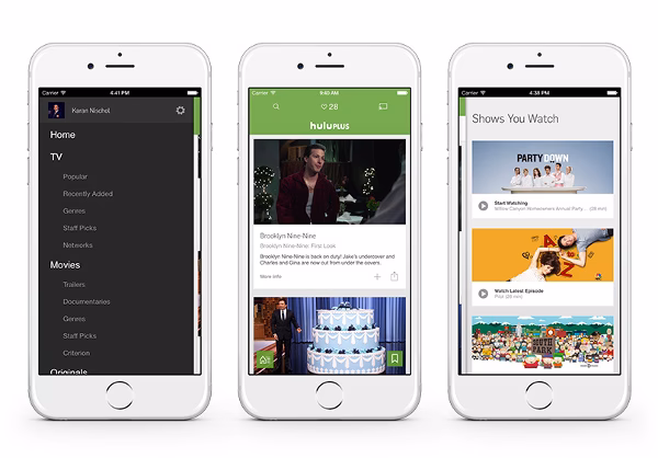 What apps does Hulu offer?