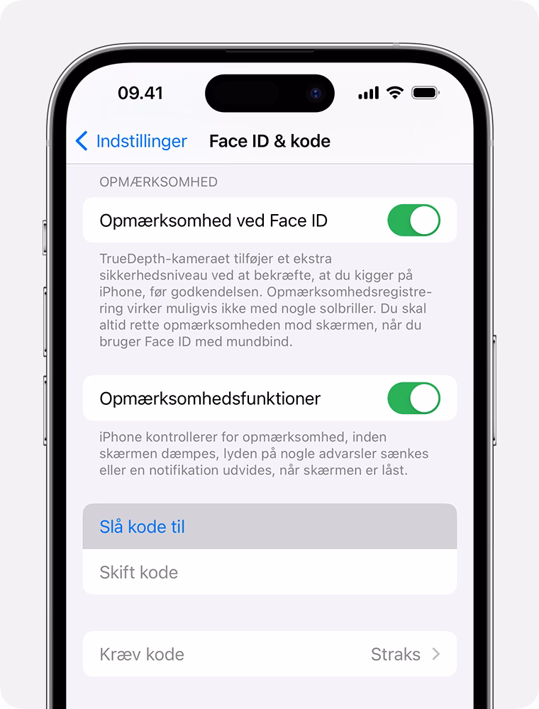 Hvordan du skifter PIN-kode?