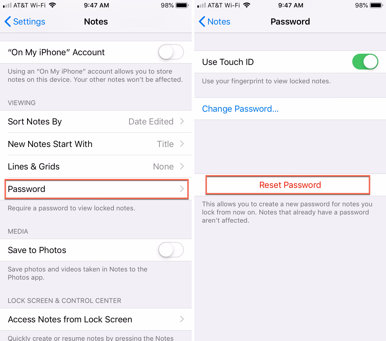 What if I Forget my Apple notes password?