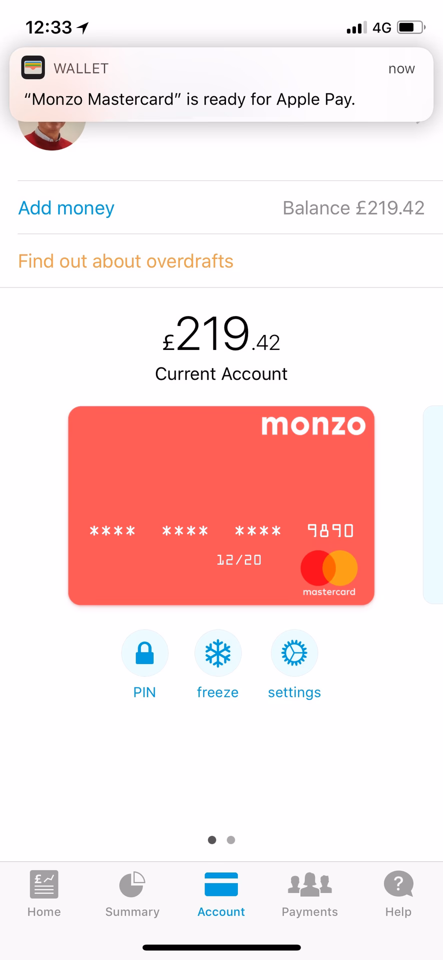 Can I freeze and unfreeze my Card?