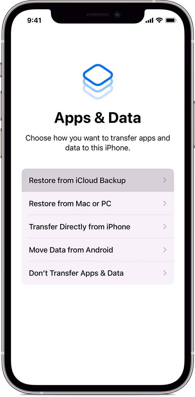 How do I update iCloud on my new phone?