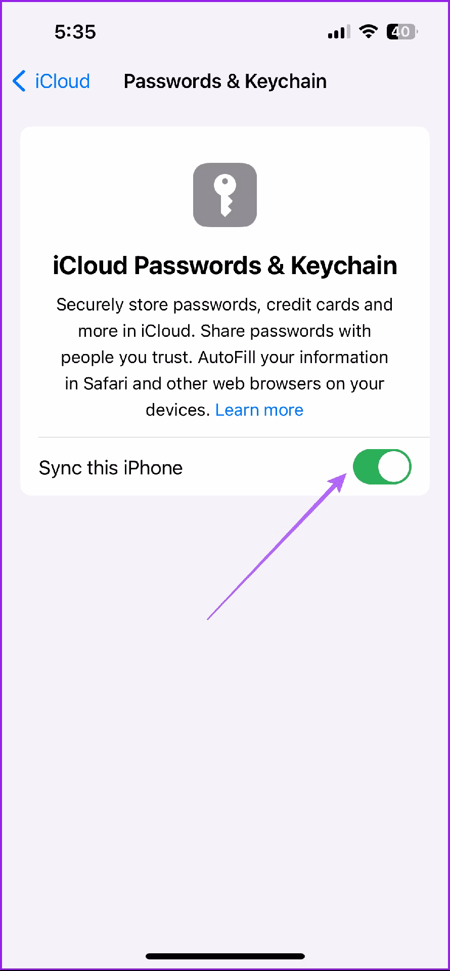 How to fix iCloud Keychain synchronization issue?