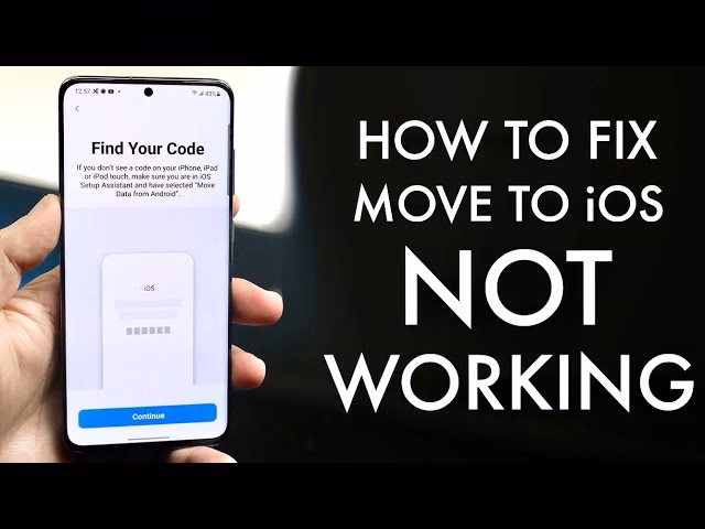 How to fix move to iOS keeps failing with alternative?