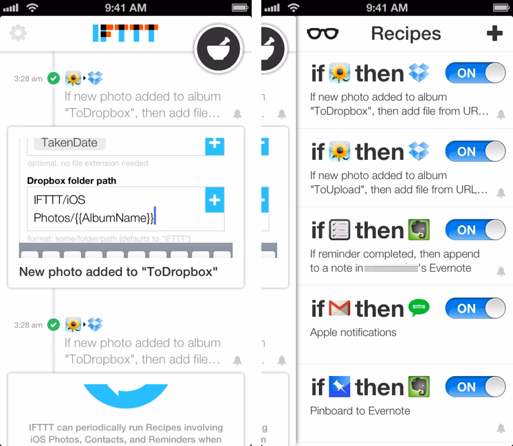 How do I connect my smart device to IFTTT?
