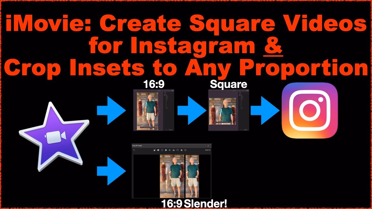 How to remove black bars from iMovie screen?