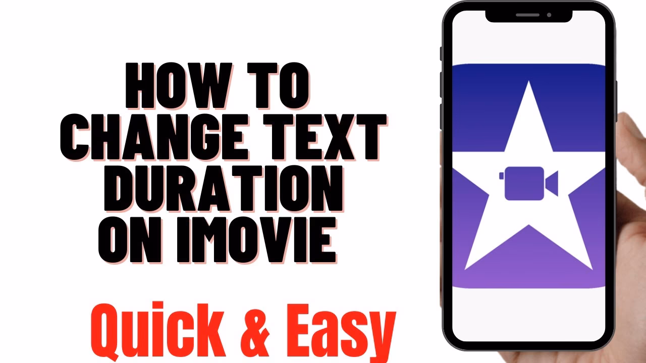 How do I make a project title stay onscreen in iMovie?