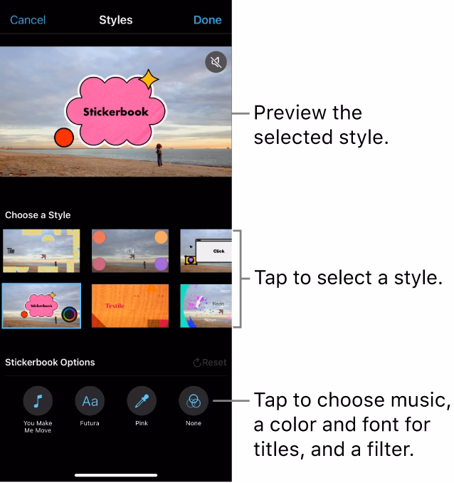 How to add text in iMovie?