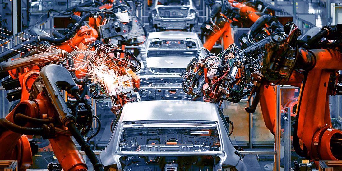 What are the different types of industrial robot arms?