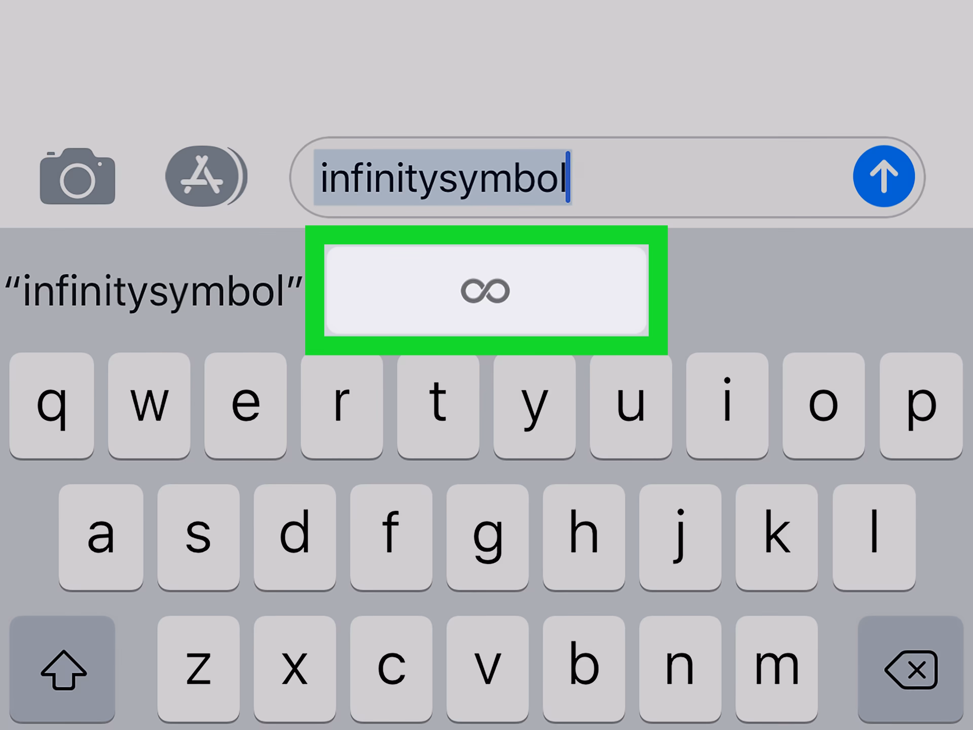 How to copy and paste the Infinity symbol?