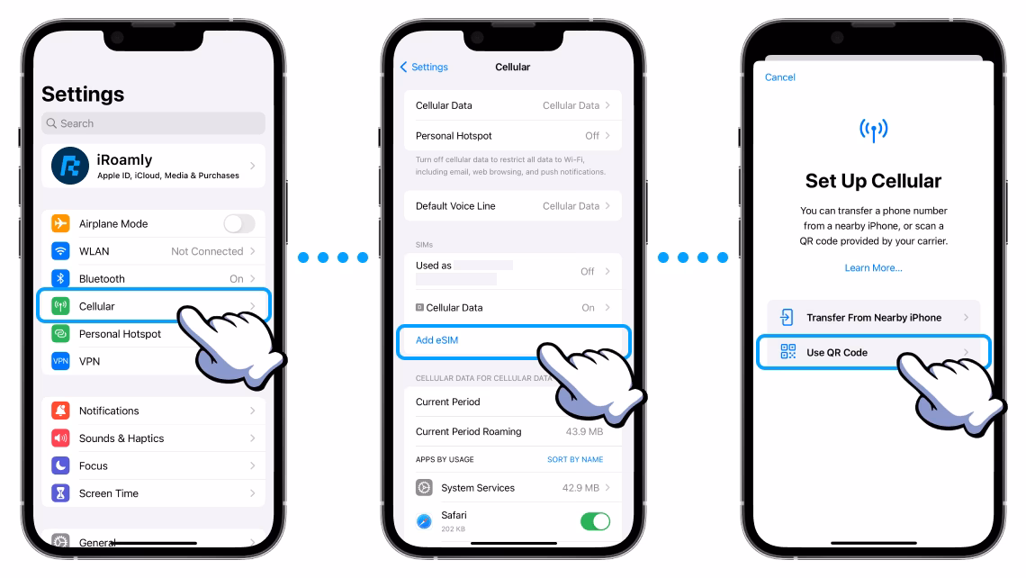 How to activate eSIM on iPhone 11?