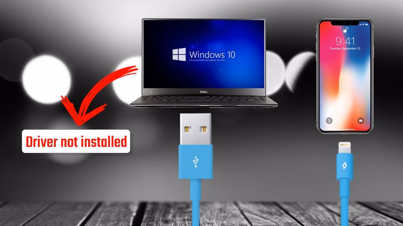 How do I install Windows 10 drivers on my iPhone?