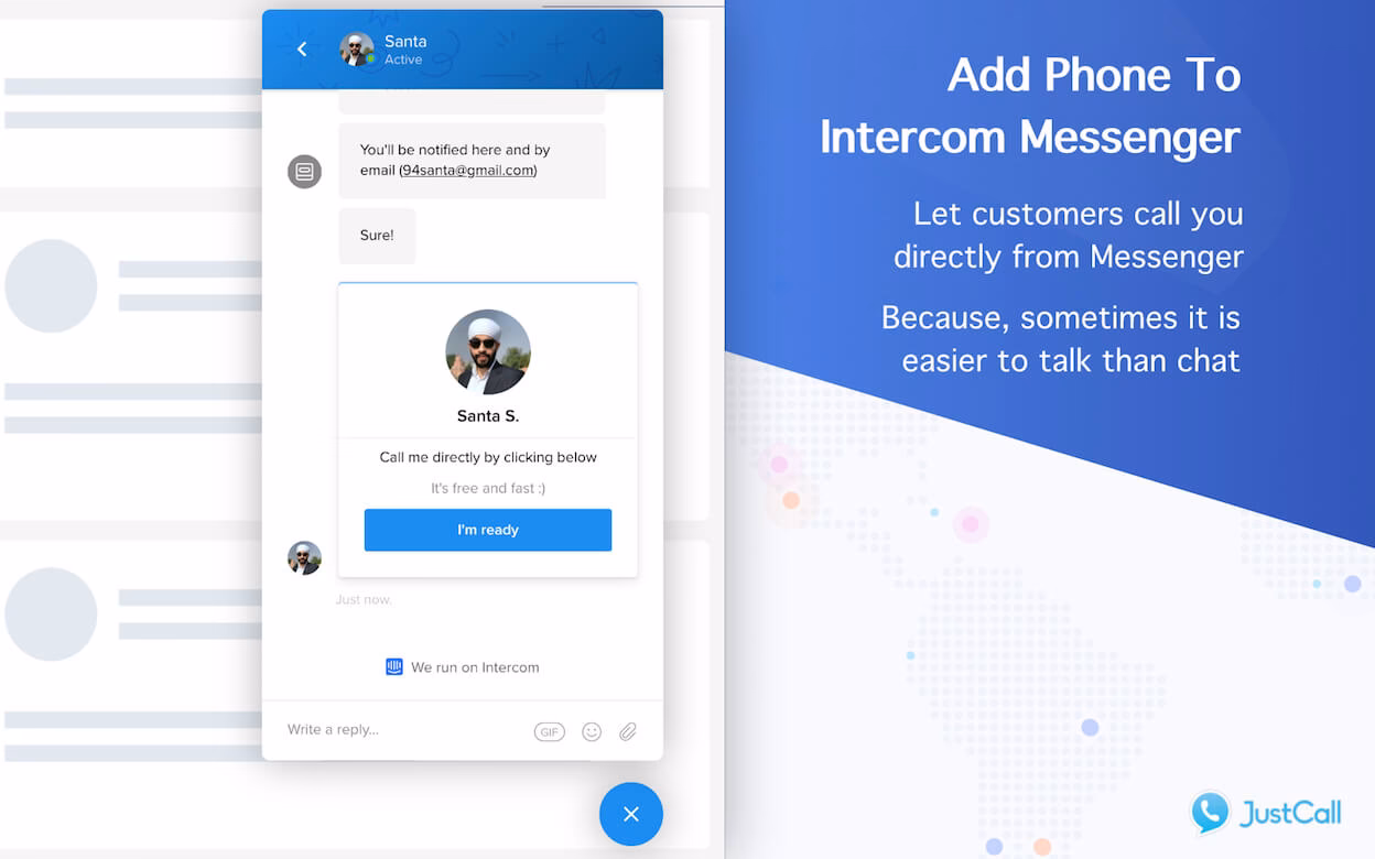 What is the intercom messenger?