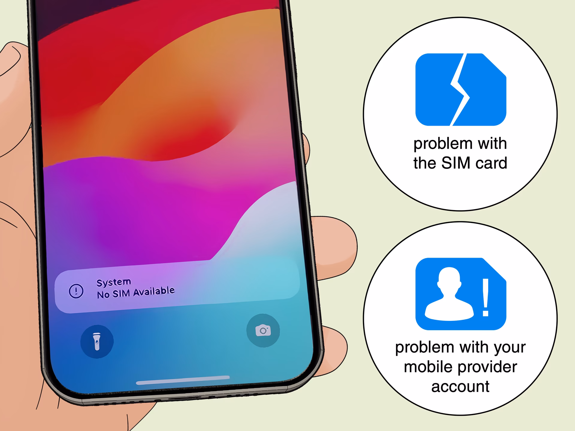 What if my iPhone has an invalid SIM card?