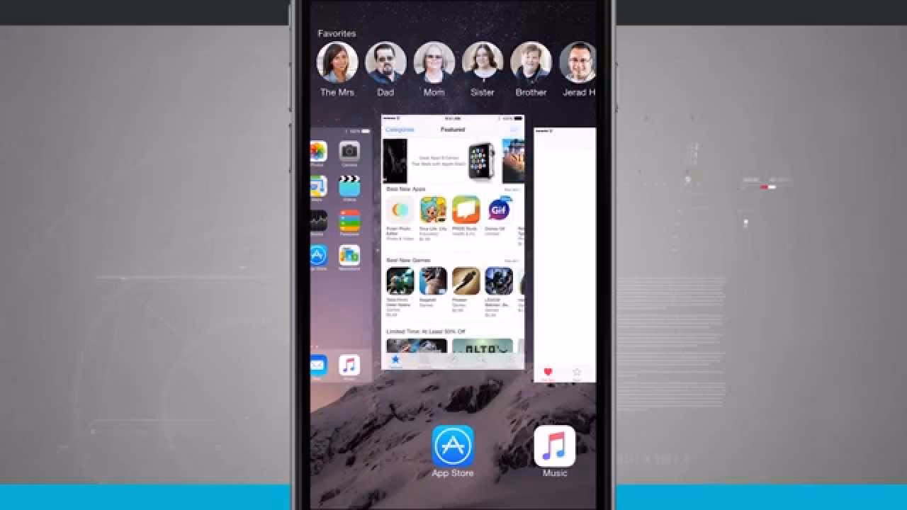 How does multitasking work on iPhone?