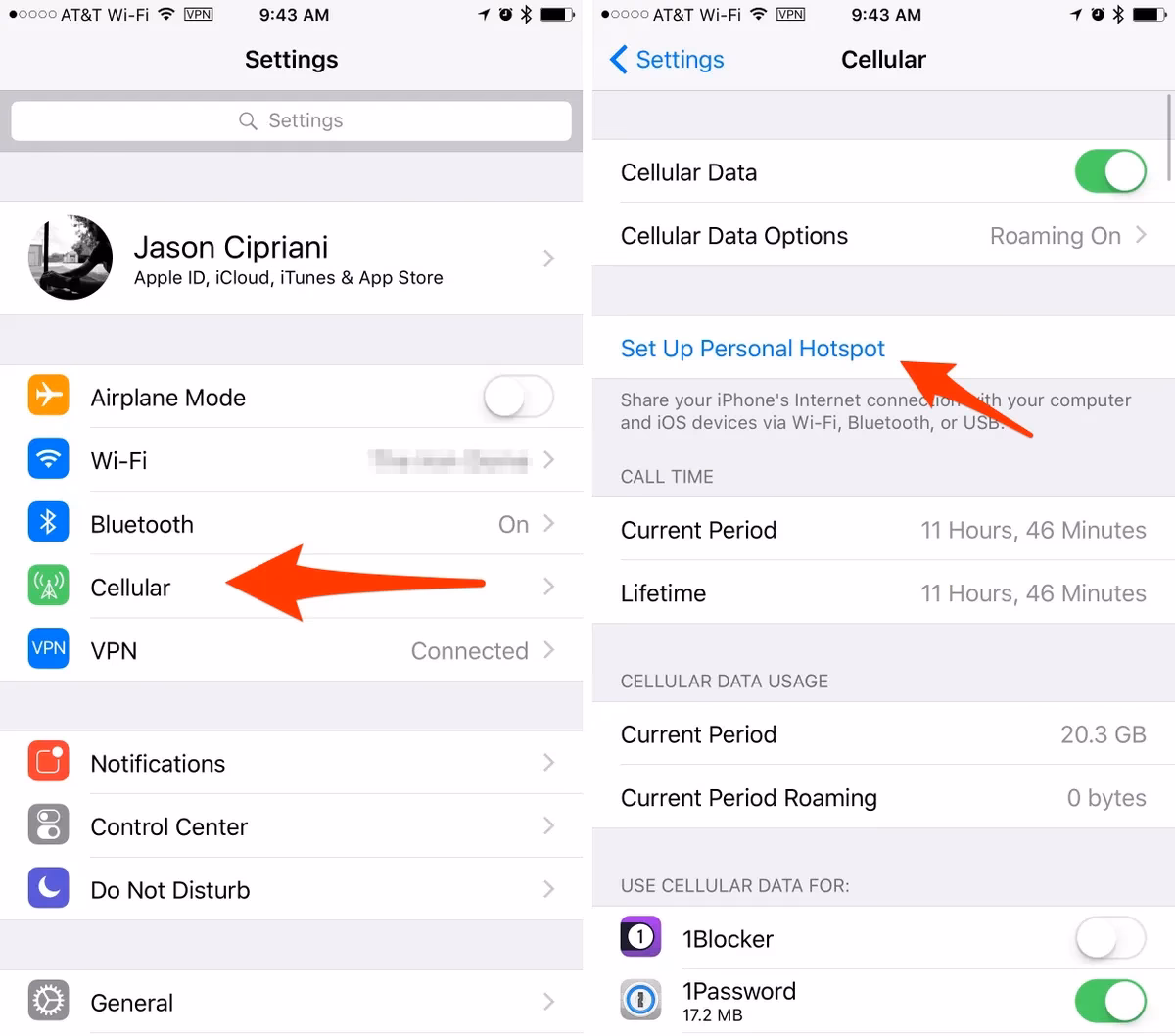 How do I enable and manage the hotspot feature on my iPad?