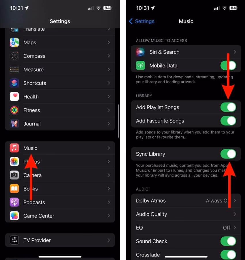 Why is my Apple Music Library not syncing?