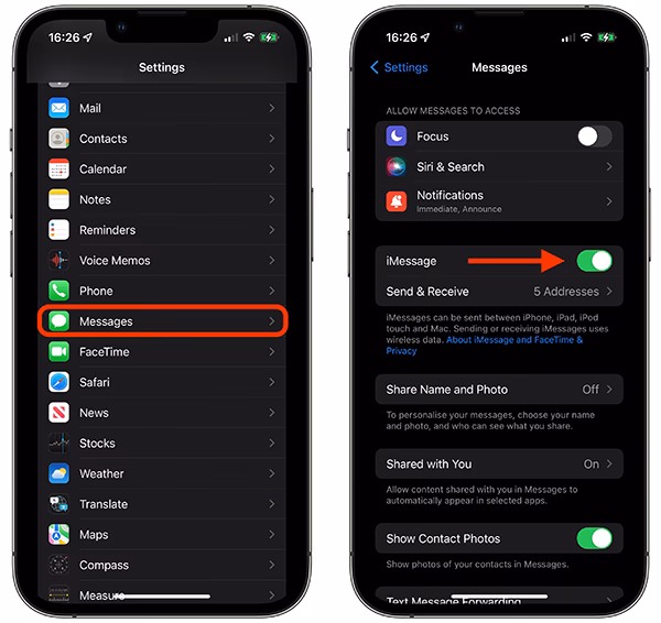 Why does my iPhone have no sound or alert on text messages?