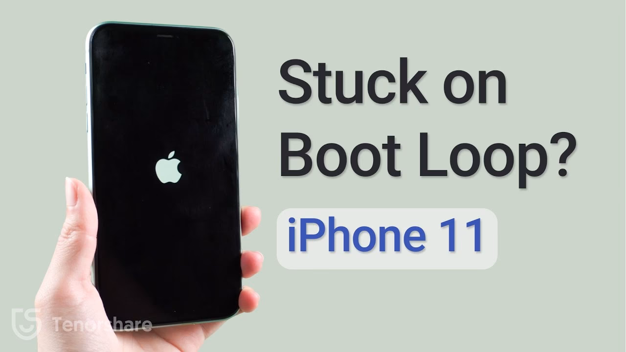 Why is iPhone 11 stuck in a boot loop?