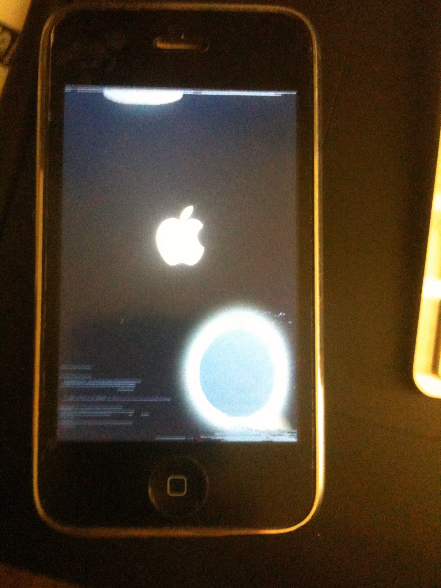 What causes a black screen on a Samsung phone?