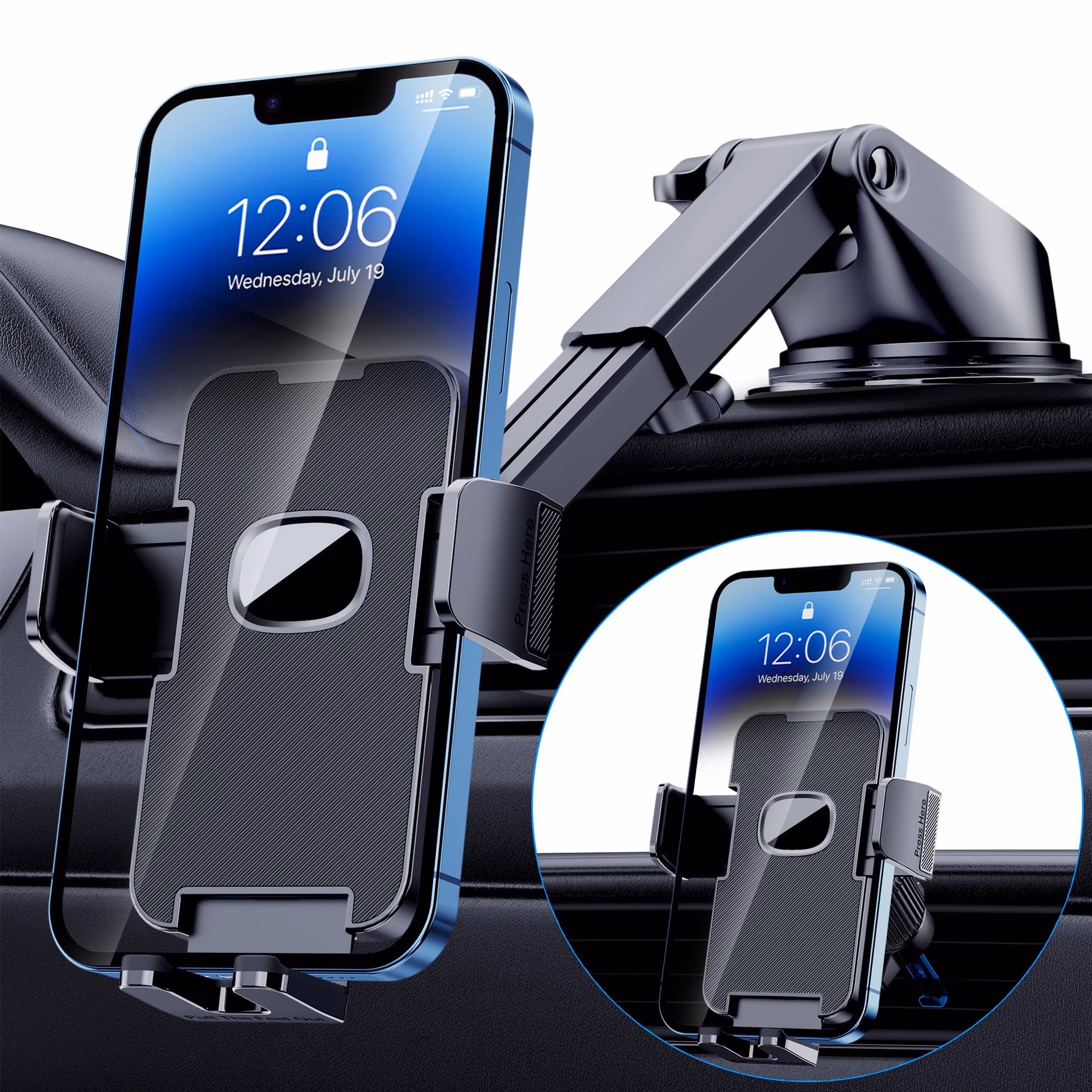 Where can I put a car cradle on my iPhone 11?