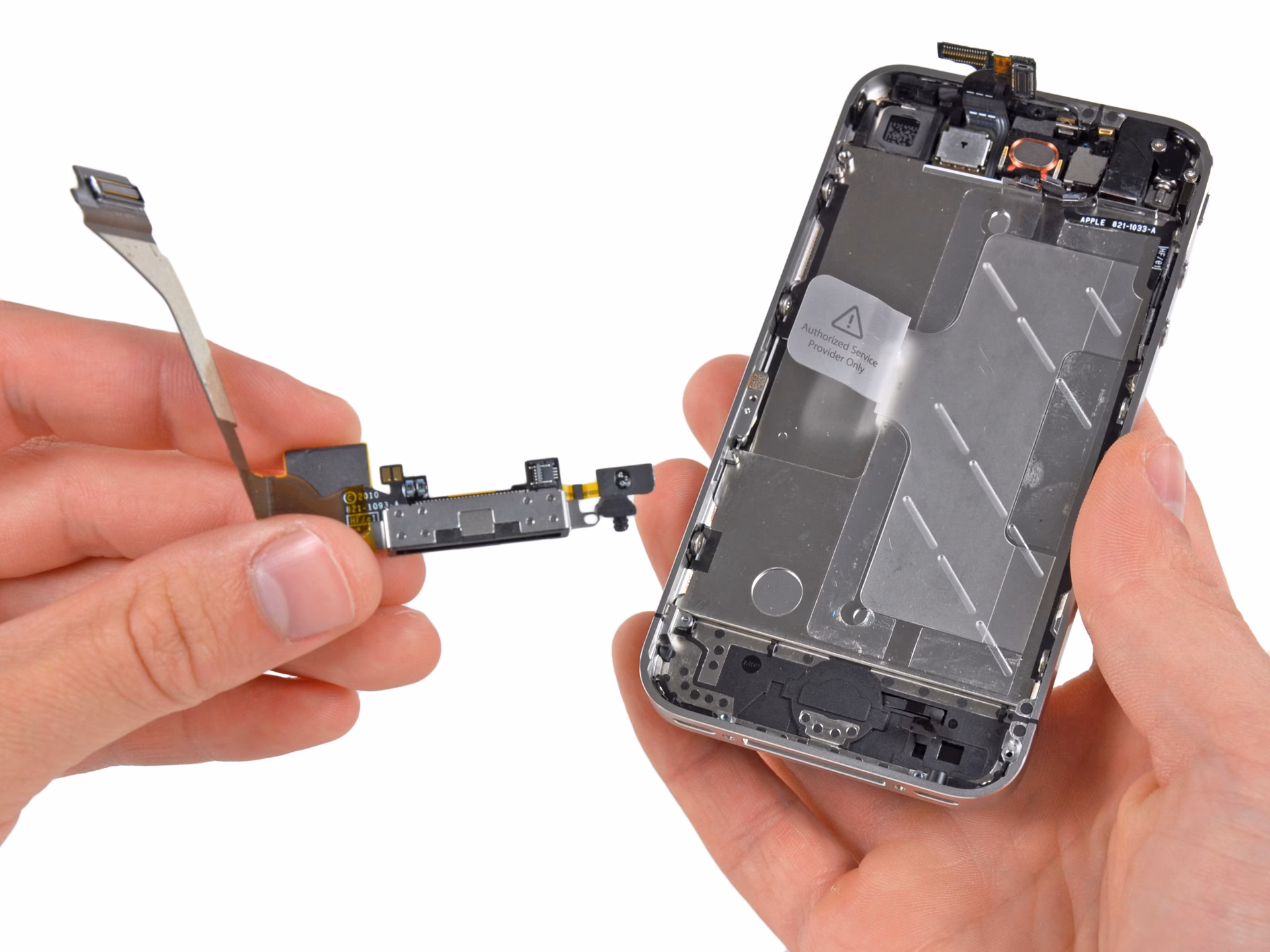 How do I turn off the dock connector on my iPhone?