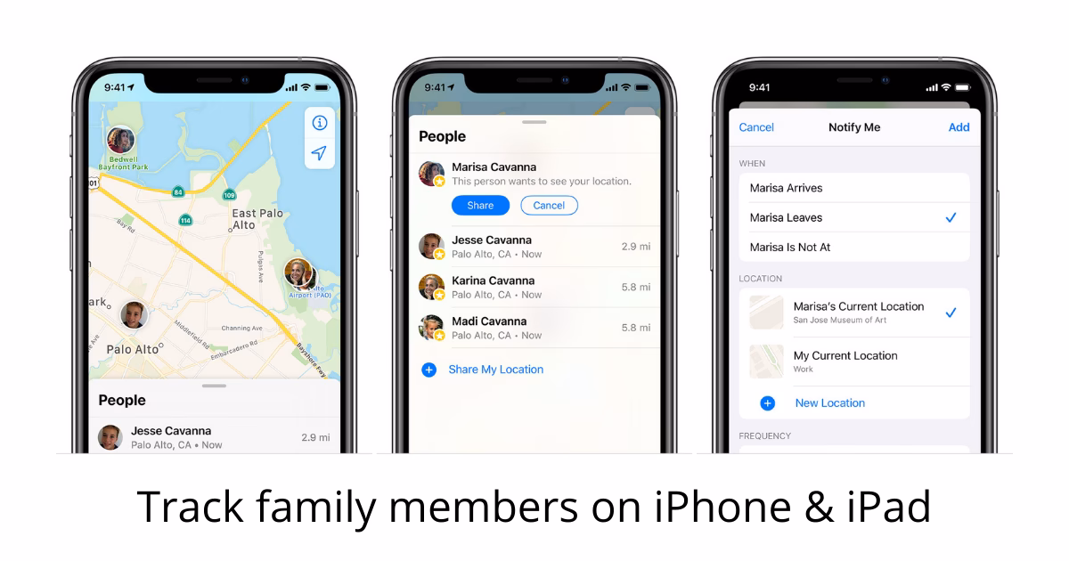 Can a family member see my location if my device is stolen?