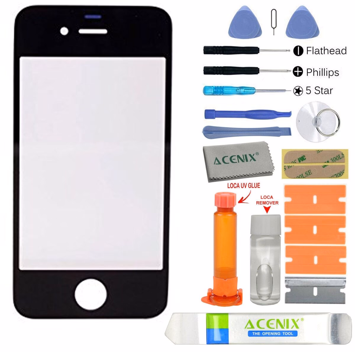 How do I change the front glass on my iPhone 4?