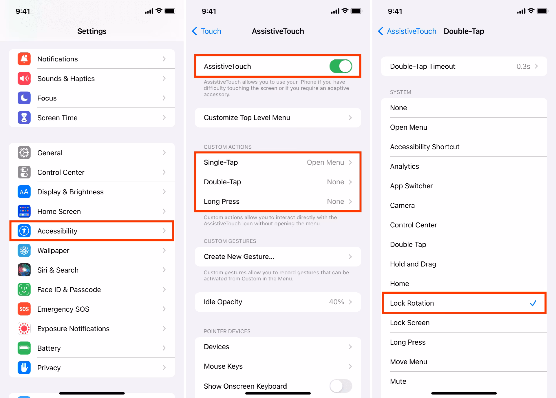 How do I Turn Off portrait orientation on my iPhone?