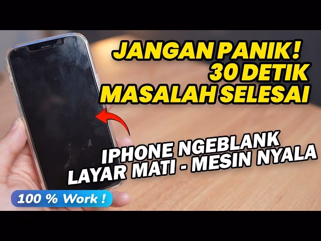 Apakah layar hitam iPhone bisa diperbaiki?