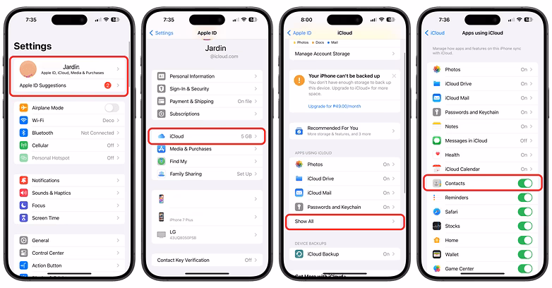 Why are my WhatsApp contacts not showing?